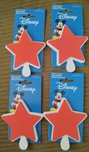 Set Of 4 Disney Mickey Mouse star Foam Paint Stamp any surface Imperial ... - $17.59