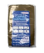 INTEX SUPPLY CO 12 OZ K-CT0810B 8x10 12OZ Brown Canvas Tarp, 8&quot; x 10&quot; - €56,63 EUR