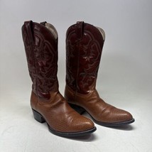 Botas Jaca 1102 Leather Mexican Exotic Skin Western Cowboy Boots 27 R - £39.10 GBP