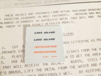 NEW N SCALE- LONG ISLAND RR DECAL SET- SPEED LETTERS FOR ALCOS- L-34- NE... - $2.39