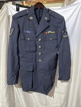 Vintage 1960&#39;s USAF Air Force Technical Sergeant Uniform and Ribbons NAMED - £46.71 GBP