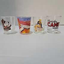 Lot Of 4 Classic Destination Shot Glasses - $7.95