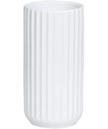 7 Inch White Ceramic Flower Vase Home Decor Vase And Table, Bridal Shower - £35.39 GBP