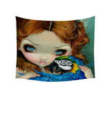 Faces of Faery #223 Redhead Girl with Macaw Parrot Tapestry - $40.61 CAD+