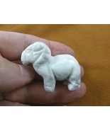 (Y-RAM-573) white Howlite RAM SHEEP gemstone carving FIGURINE gem BIG HO... - $260.71 MXN