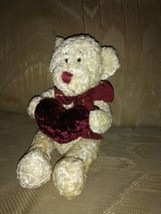 Heritage Collection By Ganz Teddy Bear Plush 10&quot; Valentines Day Heart Be... - $14.84