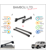 Bamboli 29.5&quot; Ski Carrier &amp; Black Cross Bar Set For Jeep Liberty 05-08 4pcs - $235.04