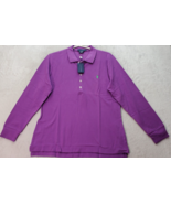 Ralph Lauren Polo Shirt Boys XL Purple 100% Cotton Long Sleeve Slit Coll... - $33.60