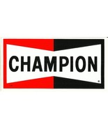 Vintage CHAMPION Spark Plug plugs Adhesive Vinyl STICKER bumper 4 5/8x2 ... - $21.95