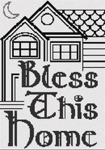 Pepita Needlepoint kit: Bless This Home, 7&quot; x 10&quot; - £40.30 GBP+