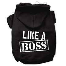 3XL Black Like a Boss Poly/Cotton Pet Hoodie - £27.13 GBP