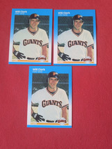 3  1987 Fleer #269 Will Clark San Francisco Giants Rookie Near Mint or Better - $14.80