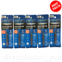 Century Drill &amp; Tool  68210 T-10 Star-Drive Screwdriving Bits Pack of 5 - £20.34 GBP