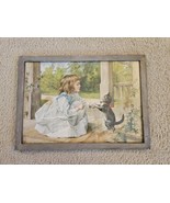 1920s Vintage A.W. Adams &quot;The Dancing Lesson&quot; Original Framed Lithograph... - €33,64 EUR