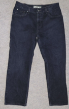 Men&#39;s Old Navy Jeans 33x30 Black Straight Leg Zipper Button Casual Nice - $19.99