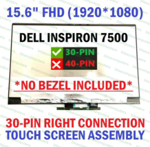 15.6&quot; LCD Touch Screen Digitizer Dell Inspiron 15 7500 2-in-1 P97F P97F004 - £111.82 GBP