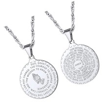 Stainless Steel The Lord&#39;s Prayer Necklace, - £46.45 GBP