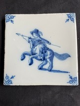 Delft Carreau Soldat / Hunter Makkum Tichelaar Pays-Bas Main Peint - £39.33 GBP