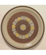 TOPAZ Stoneware Sunburst Yellow Brown Vintage Japan Dinner Plate 10 1/4&quot; - $14.32