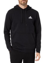 Adidas Men&#39;s Essentials Fleece Hoodie, Black Size XL New With Tags Free Shipping - £45.35 GBP