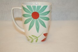 Corelle Coordinates Happy Day Aqua Flowers Coffee Tea Mug Cup Replacement - $29.95