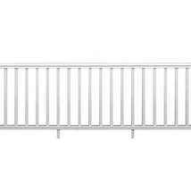 8ft x 36 in White Rail Kit Exterior Vinyl Railing Stair Deck Outdoor Porch Patio - £128.08 GBP
