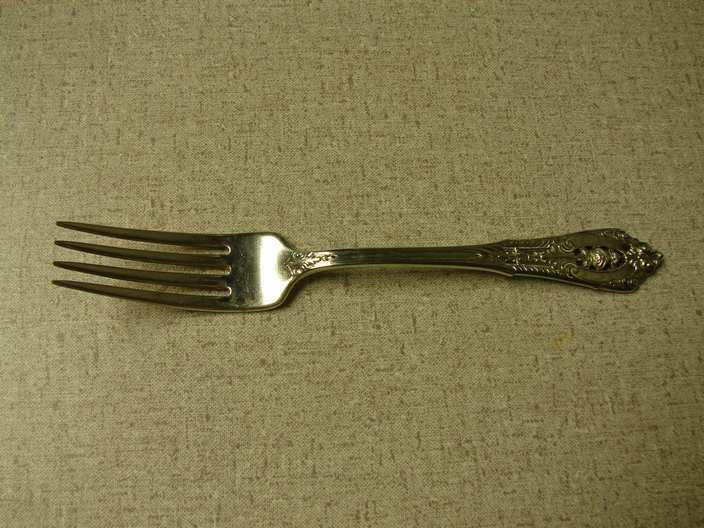 Primary image for Wallace Rose Point 7" fork sterling silver