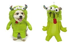 MPP Green Three Eyed Monster Dog Costume Super Soft Quality Fabric Funny Adorabl - $28.40