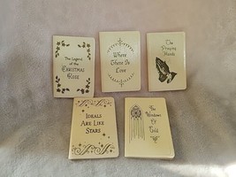 5 Vintage 1950s Gibson Greeting Cards Miniature Books - £19.14 GBP