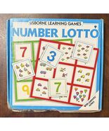 1988 Vintage Usborne Learning Games Vintage Number Lotto RARE Complete A... - $404.48 MXN