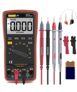 Auto Ranging Digital Multimeter TRMS 6000 with Battery Alligator Clips T... - £22.36 GBP