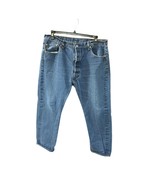 Levis 501 Mens Size 40x32 Blue Jeans Button Fly Straight Leg Denim - $23.75