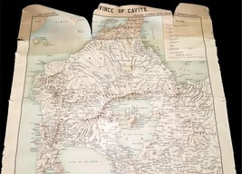 1898 War Dept Map of Cavite Philippines by CH Stone, Julius Bien Litho 34.5x28.5 image 6