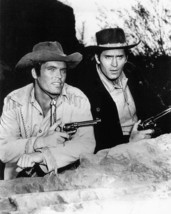 Cheyenne Clint Walker Ty Hardin With Guns Bronco Tv Western Stars 8x10 Photo - $7.99