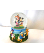 Disney Clubhouse Musical Water Snow Globe Mickey Mouse Goofy Donald Plut... - £9.35 GBP