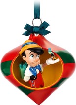 Disney Pinocchio and Jiminy Cricket Droplet Sketchbook Ornament Authenti... - $29.68