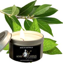 Eucalyptus &amp; Peppermint Eco Soy Wax Scented Tin Candles, Vegan, Hand Poured - £11.98 GBP+