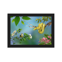 Scenery. Animal Snake and Bird. Beautiful nature. Framed matte paper poster - £18.48 GBP+