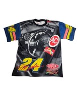Jeff Gordon Chase Authentics Follow The Leader Shirt AOP Skittles Size L... - €84,93 EUR