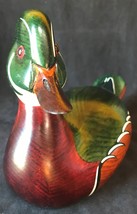 Hand Carved Wooden Duck Decoy, Ron Sadler, Country Traditions, Canada - £95.57 GBP