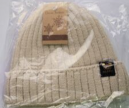 Classic Fashion Kids Short Cuffed Padded Beanie Color Cream One Size Fit... - $6.79