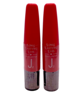 (2) J2 Long Lasting Lips Liquid Lipstick #1 Coral Color, Item #BR4552, 0... - $14.99