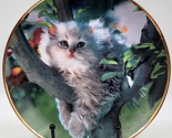 Out on a Limb Collector Cat Plate by Nancy Matthews 1992 Franklin Mint G... - £12.64 GBP