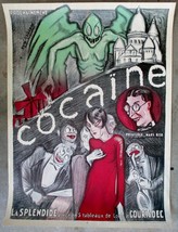 Rene Gaillard &quot;Cocaine&quot; Poster Lithograph On Paper Chisholm Prats Galler... - $222.75