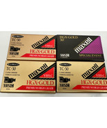 New Maxell TC-30 HGX Gold VHS-C Premium Grade Compact Videocassette Lot ... - $17.25 CAD