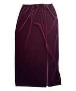 Vtg Velvet Y2K Maxi Skirt Pull On Slit Emo Goth Steampunk Whimsigoth Mar... - $513.28 MXN