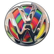 VW Polo MK5 Tie Dye Psychedelic Rear Badge Inserts Emblem (9N3) - £12.53 GBP