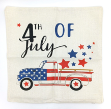 One Pair 4th of July Theme 18&quot;x18&quot; Pillow Covers w/ 12&quot;x18&quot; Garden Flag. New - £1.58 GBP