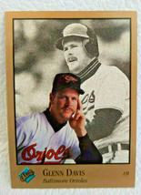1992 Leaf Studio Baseball Card #122 Glenn Davis - £0.77 GBP