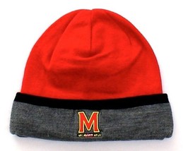 Under Armour Infrared Red Maryland Terps Knit Cuff Beanie Men&#39;s One Size NWT - £24.96 GBP